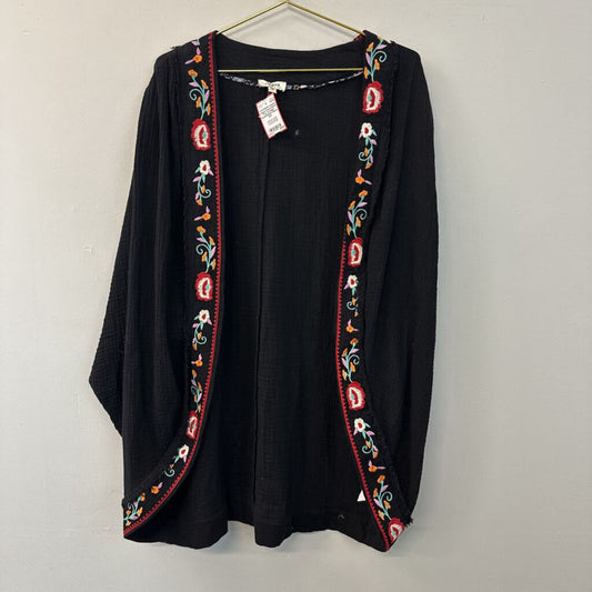 Umgee Embroidered Trim Cardigan Small/Medium