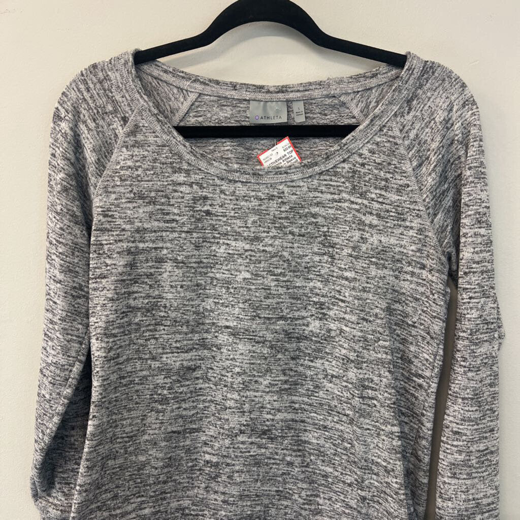 Athleta Grey Long Sleeve Athletic Top Small