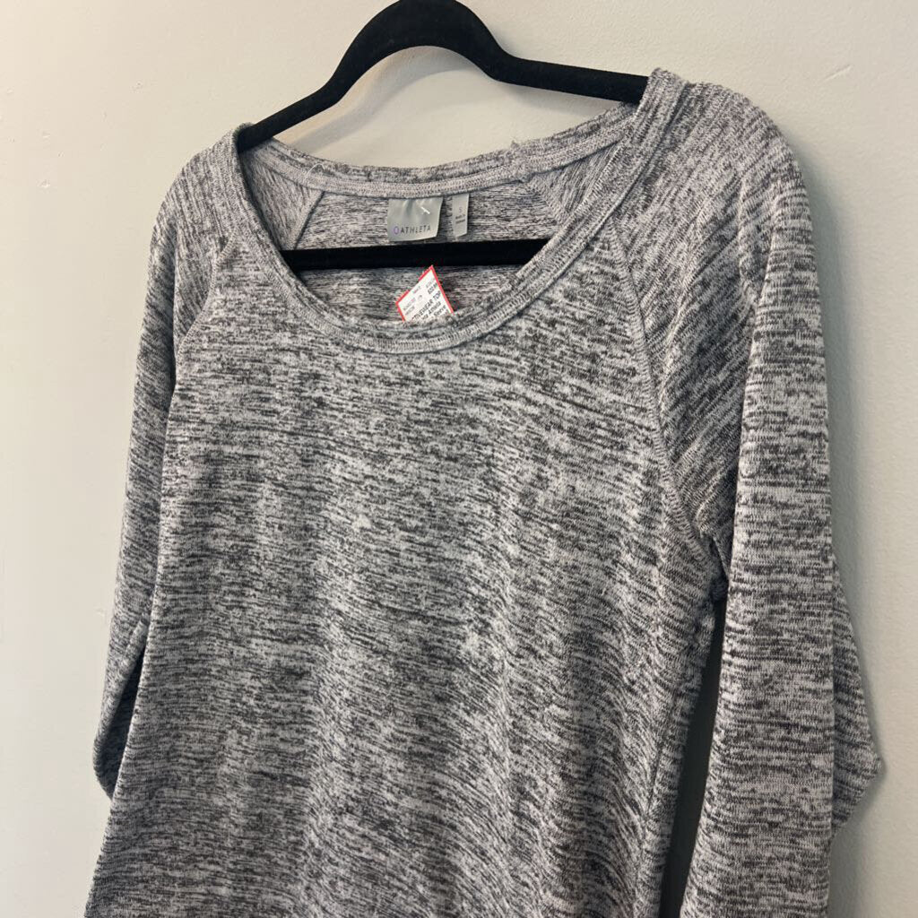 Athleta Grey Long Sleeve Athletic Top Small