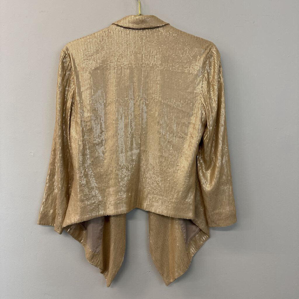 Ella Moss Gold Sequin Blazer Medium