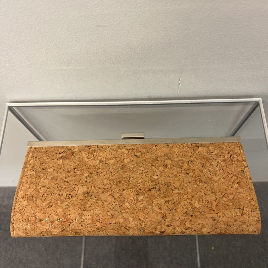 Style and Co Sparkle Cork Clutch Purse