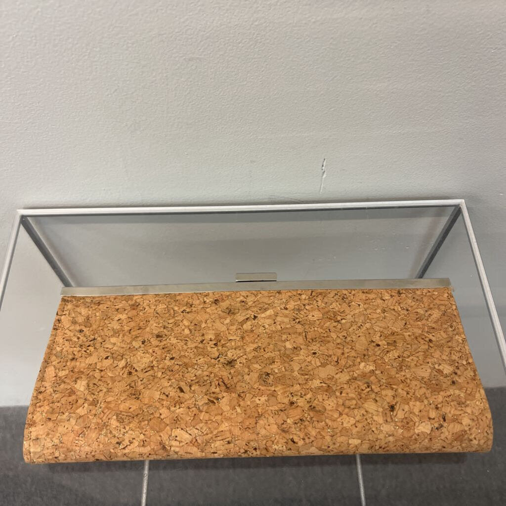 Style and Co Sparkle Cork Clutch Purse