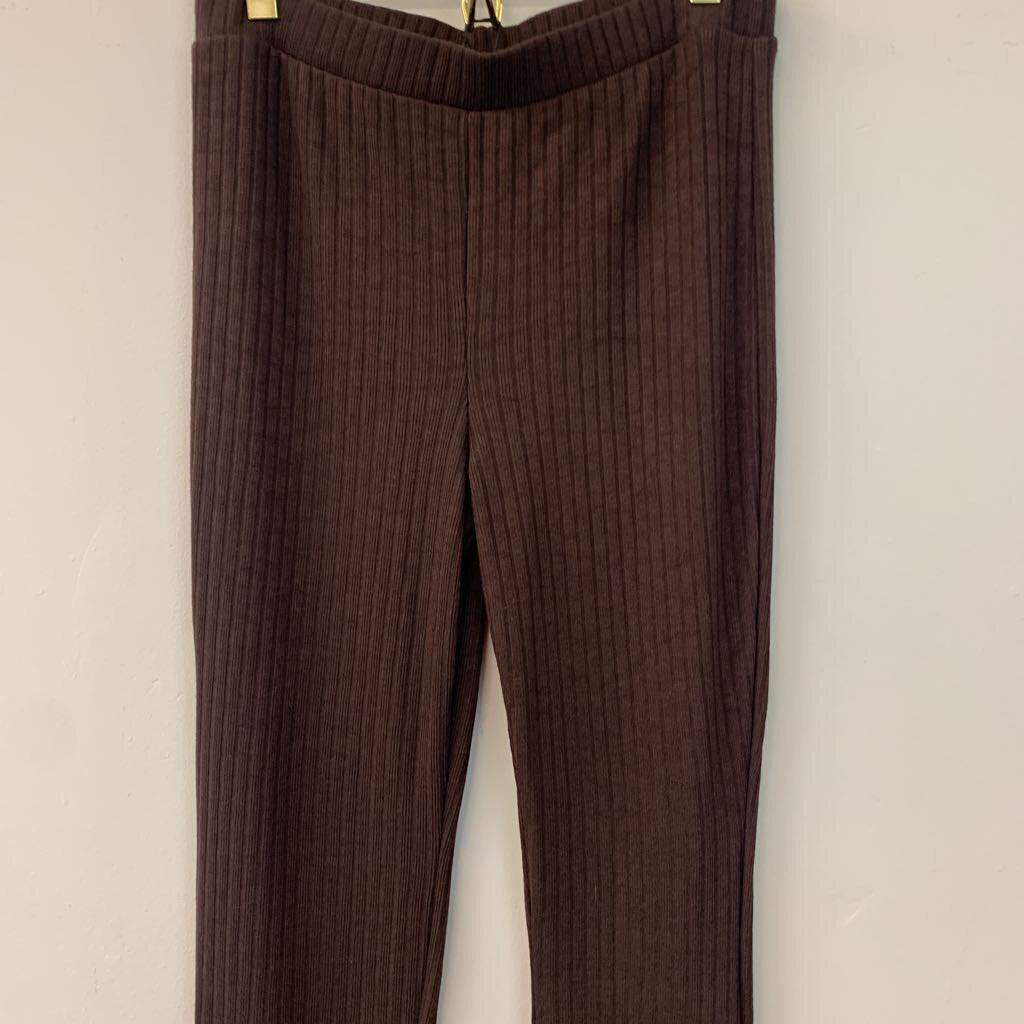 Zara Brown Sweater Flare Pants Large