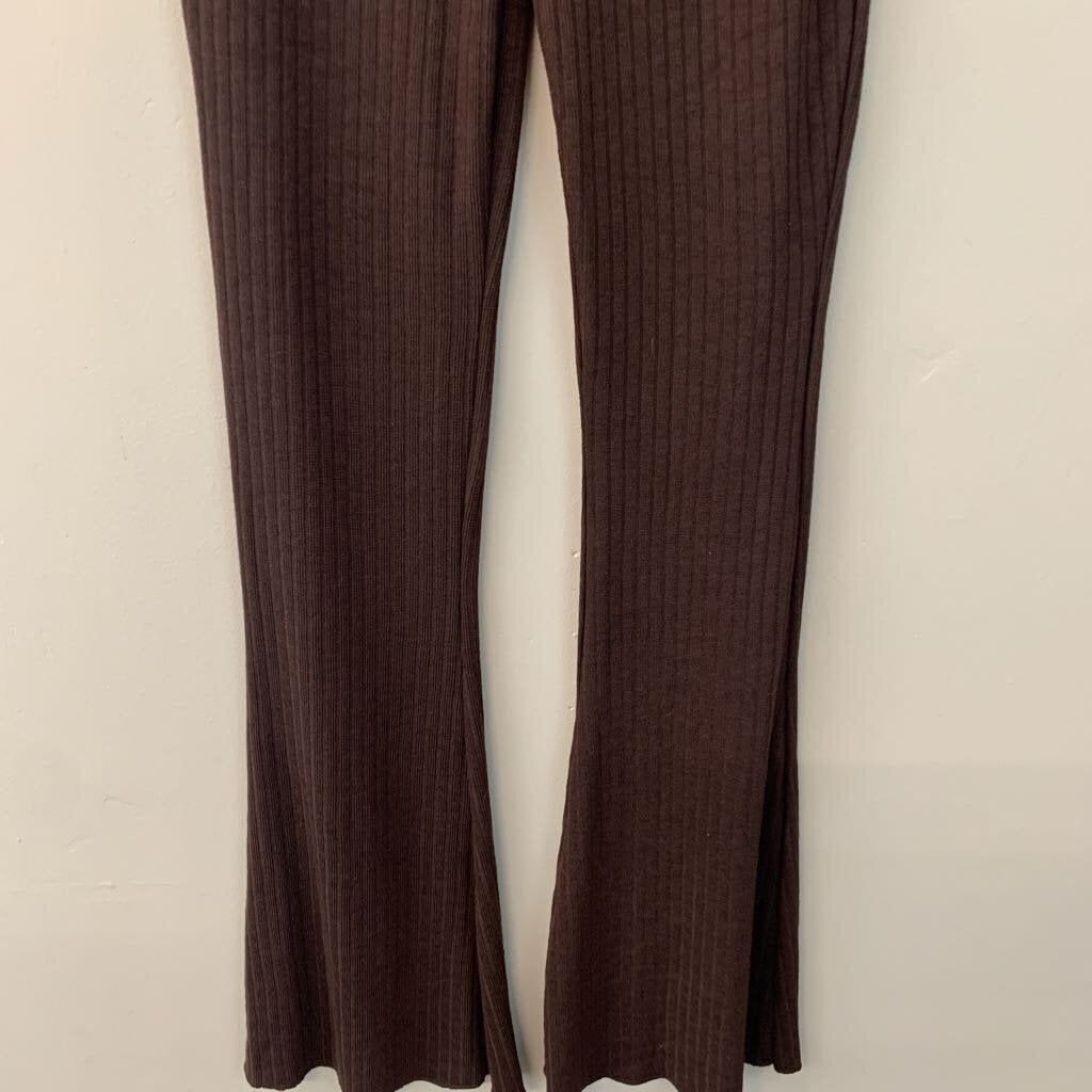 Zara Brown Sweater Flare Pants Large