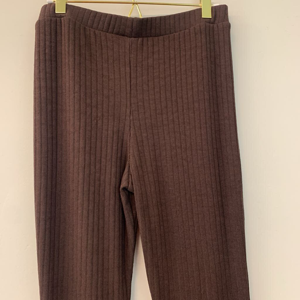 Zara Brown Sweater Flare Pants Large