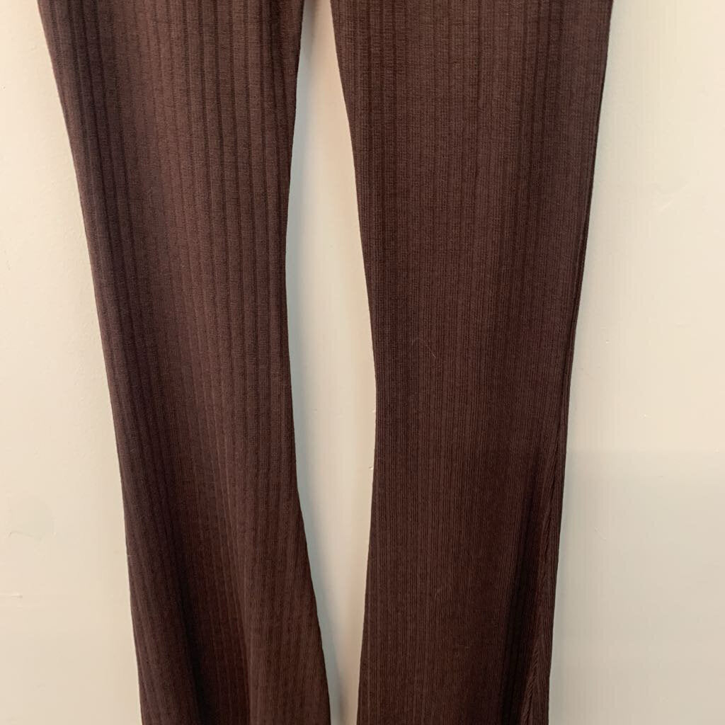 Zara Brown Sweater Flare Pants Large