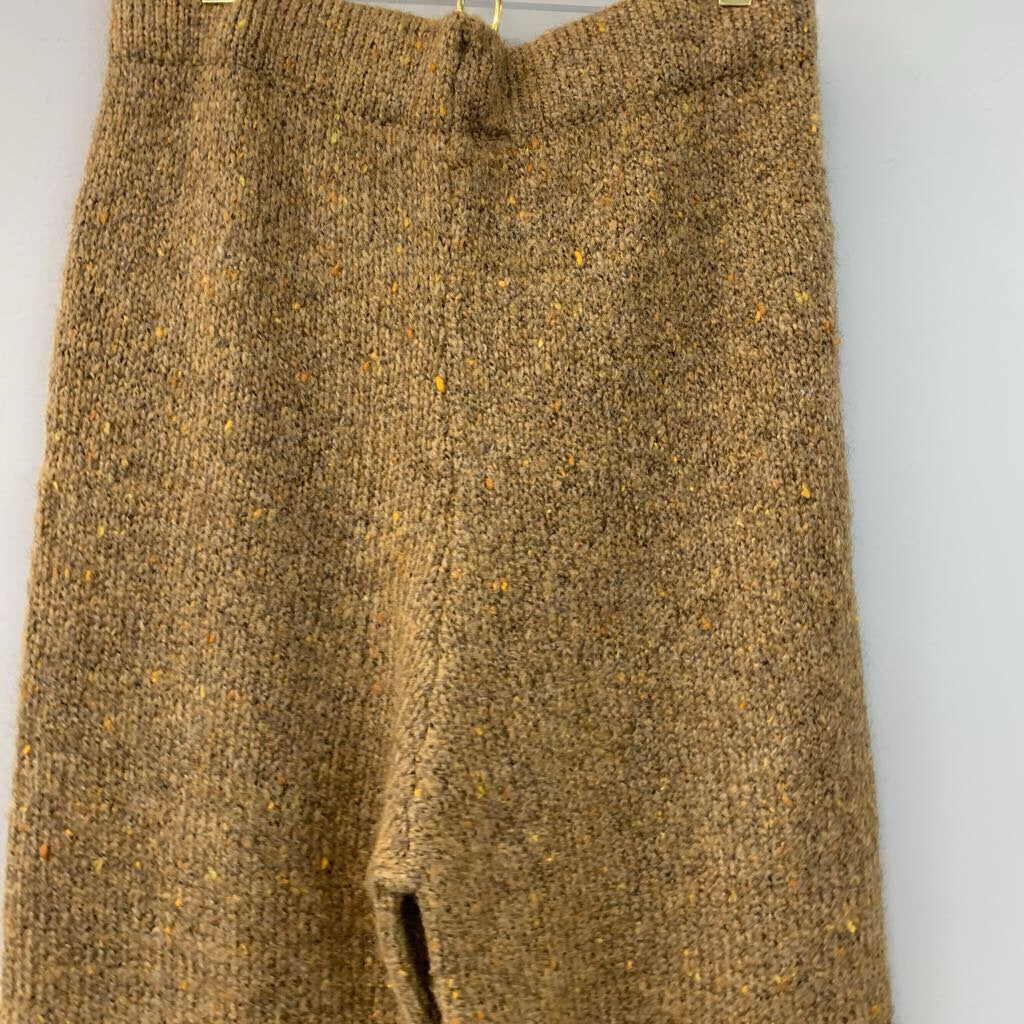 Zara Brown Knit Sweater Pants Medium