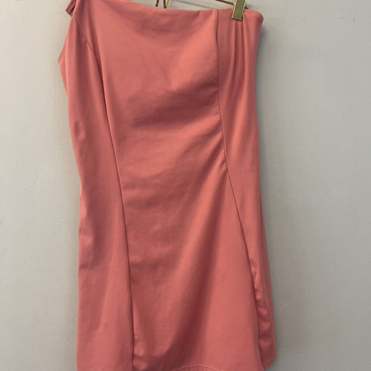 Pink One Shoulder Athletic Dress Medium