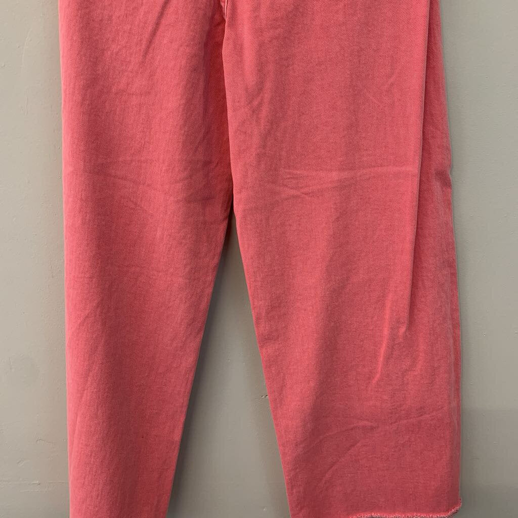 Gap Pink Denim High Rise Wide Leg Jeans 27