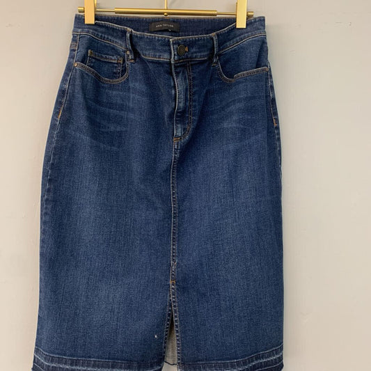 NWT Ann Taylor Knee Length Denim Skirt 6