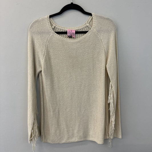 Love On A Hanger Fringe Sleeve Sweater Medium