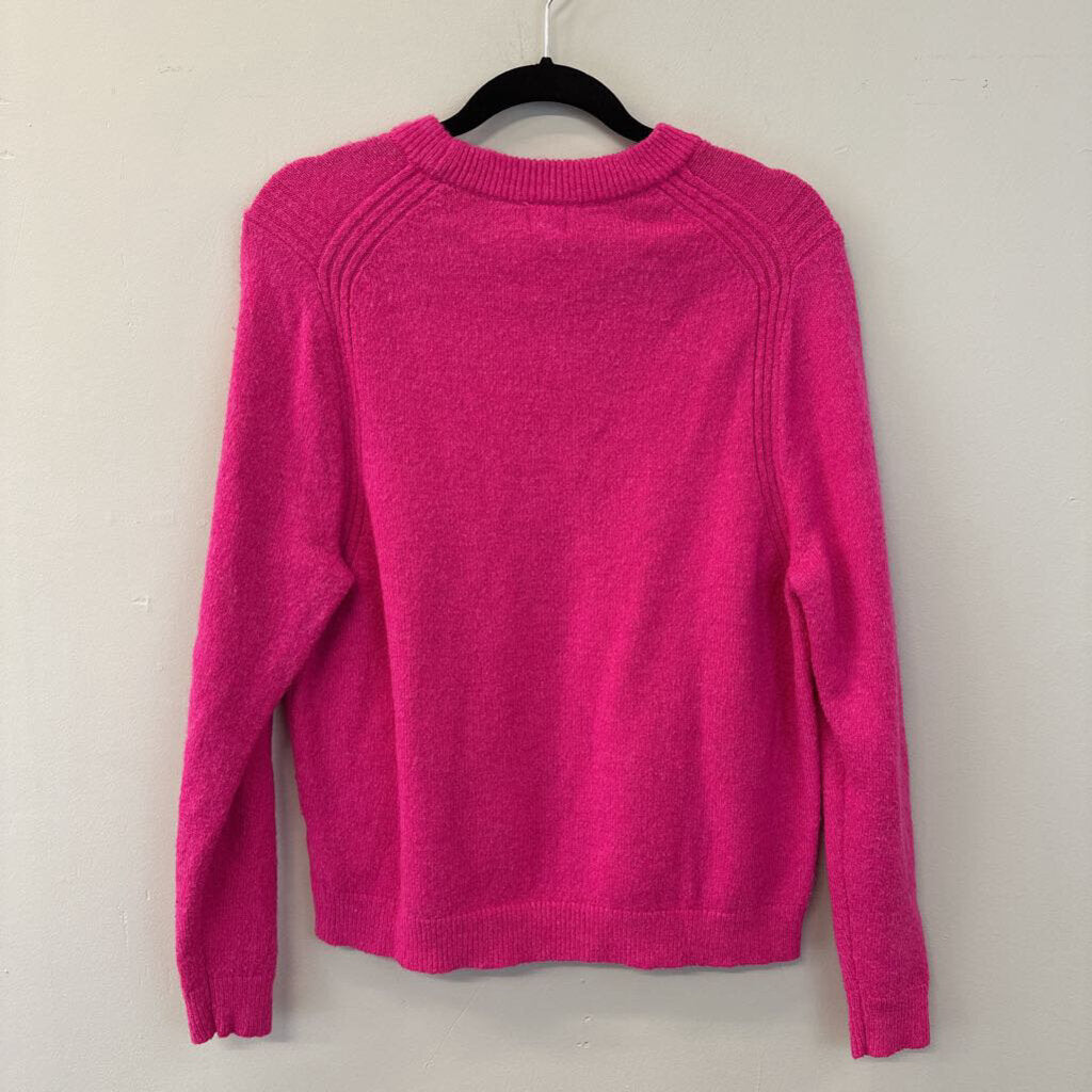 A New Day Hot Pink Crewneck Sweater Large