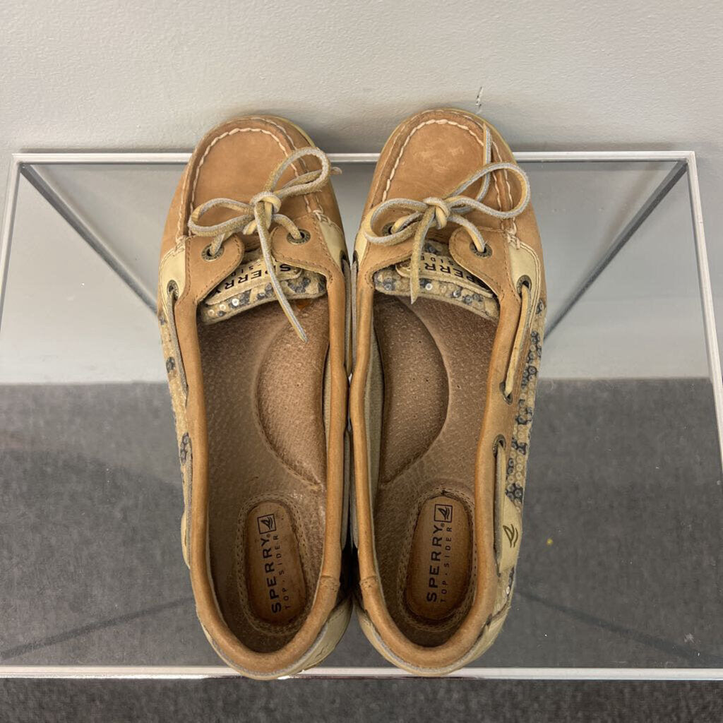 Sperry Top Sider Angelfish Leopard Shoes 7.0