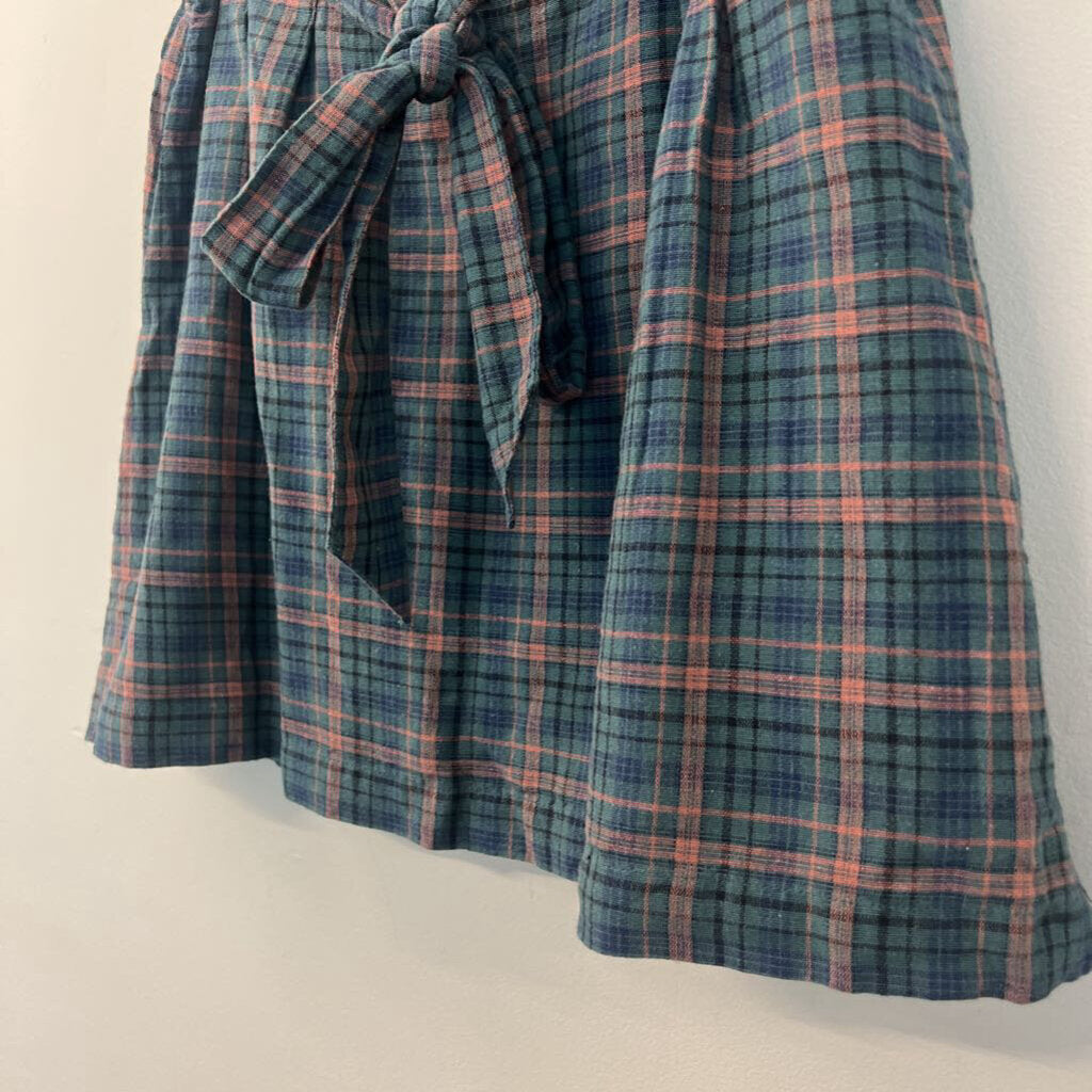 American Eagle Tie Waist Plaid Mini Skirt Small