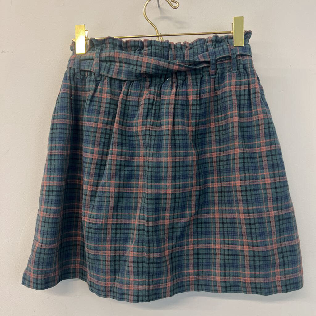 American Eagle Tie Waist Plaid Mini Skirt Small