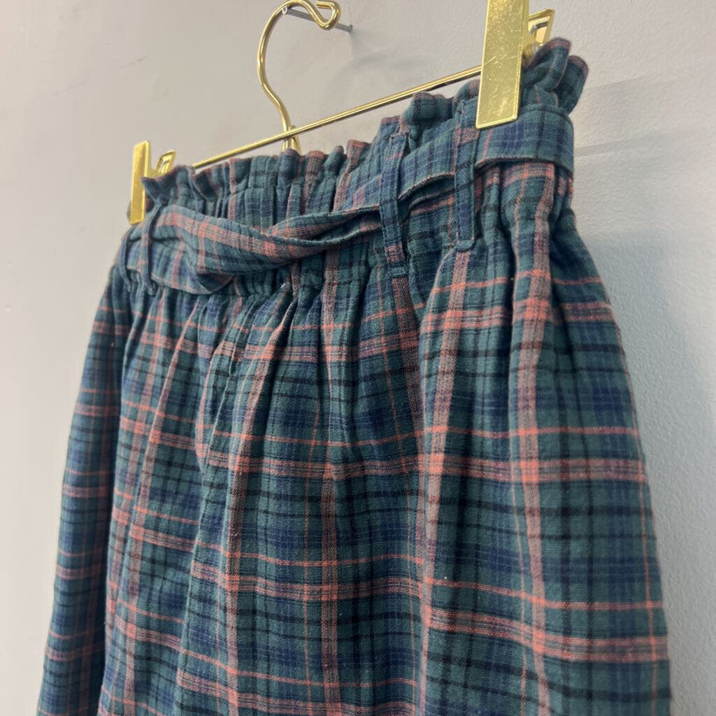 American Eagle Tie Waist Plaid Mini Skirt Small