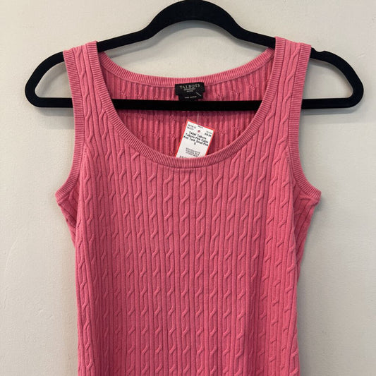 Talbots Pink Cable Knit Tank Small