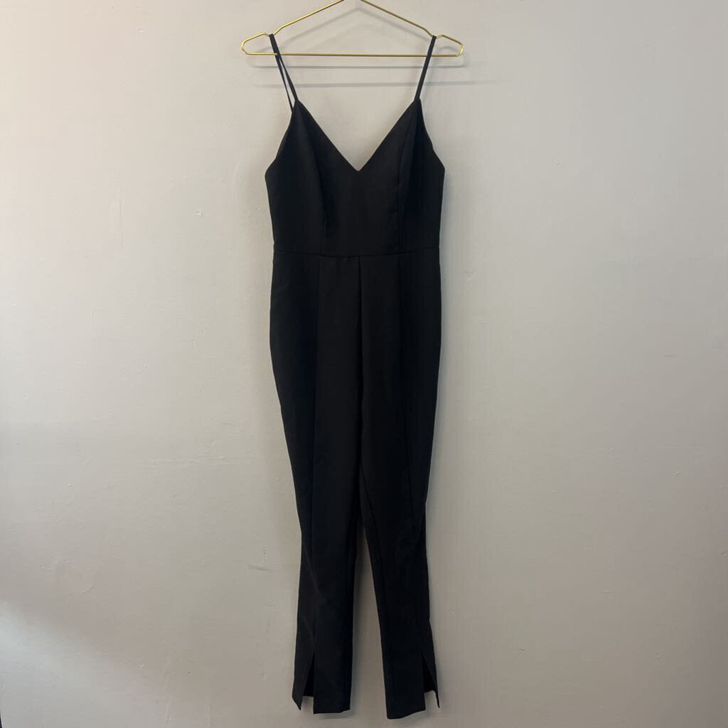 Asos Black Spaghetti Strap Jumpsuit 8