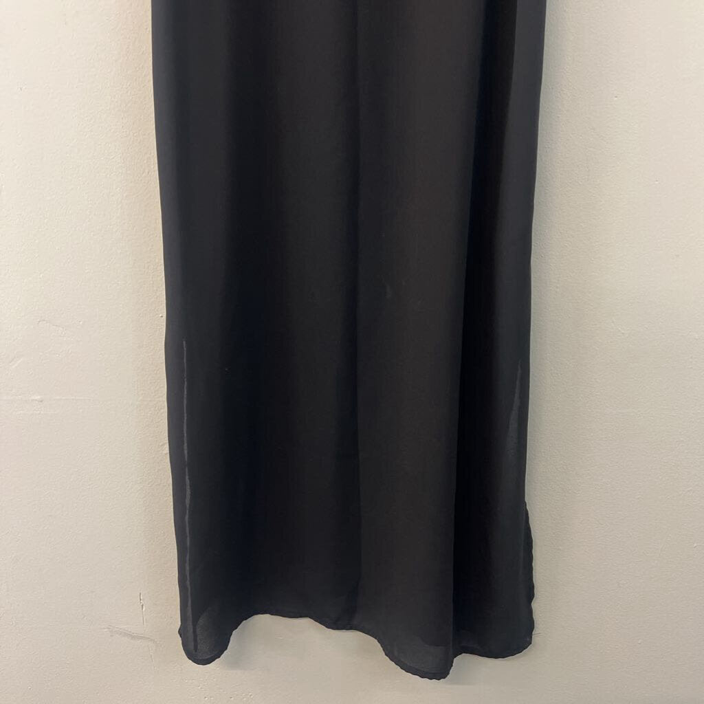 H&M Black Midi Slip Dress 6