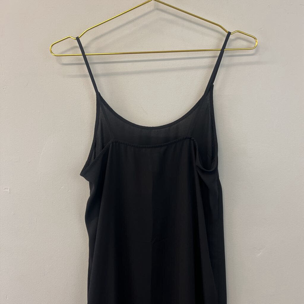 H&M Black Midi Slip Dress 6