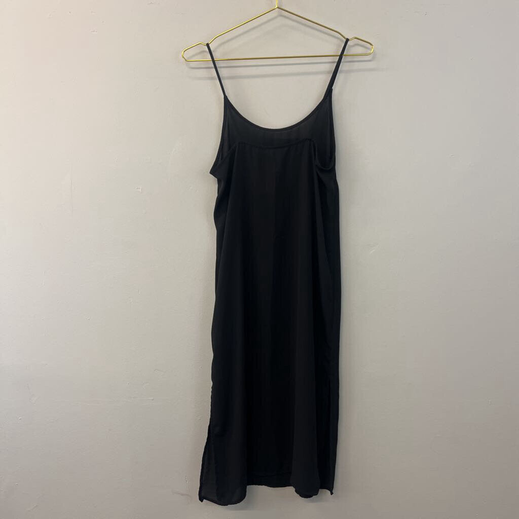 H&M Black Midi Slip Dress 6