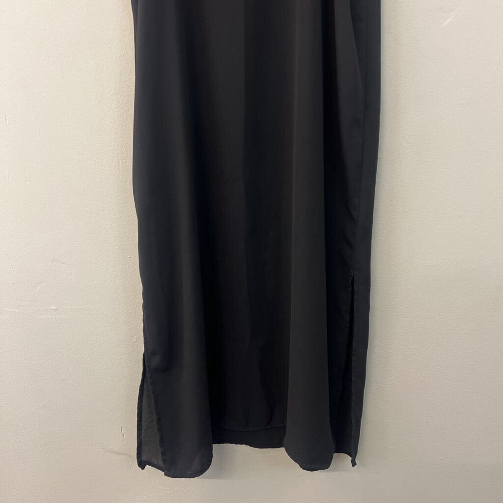 H&M Black Midi Slip Dress 6