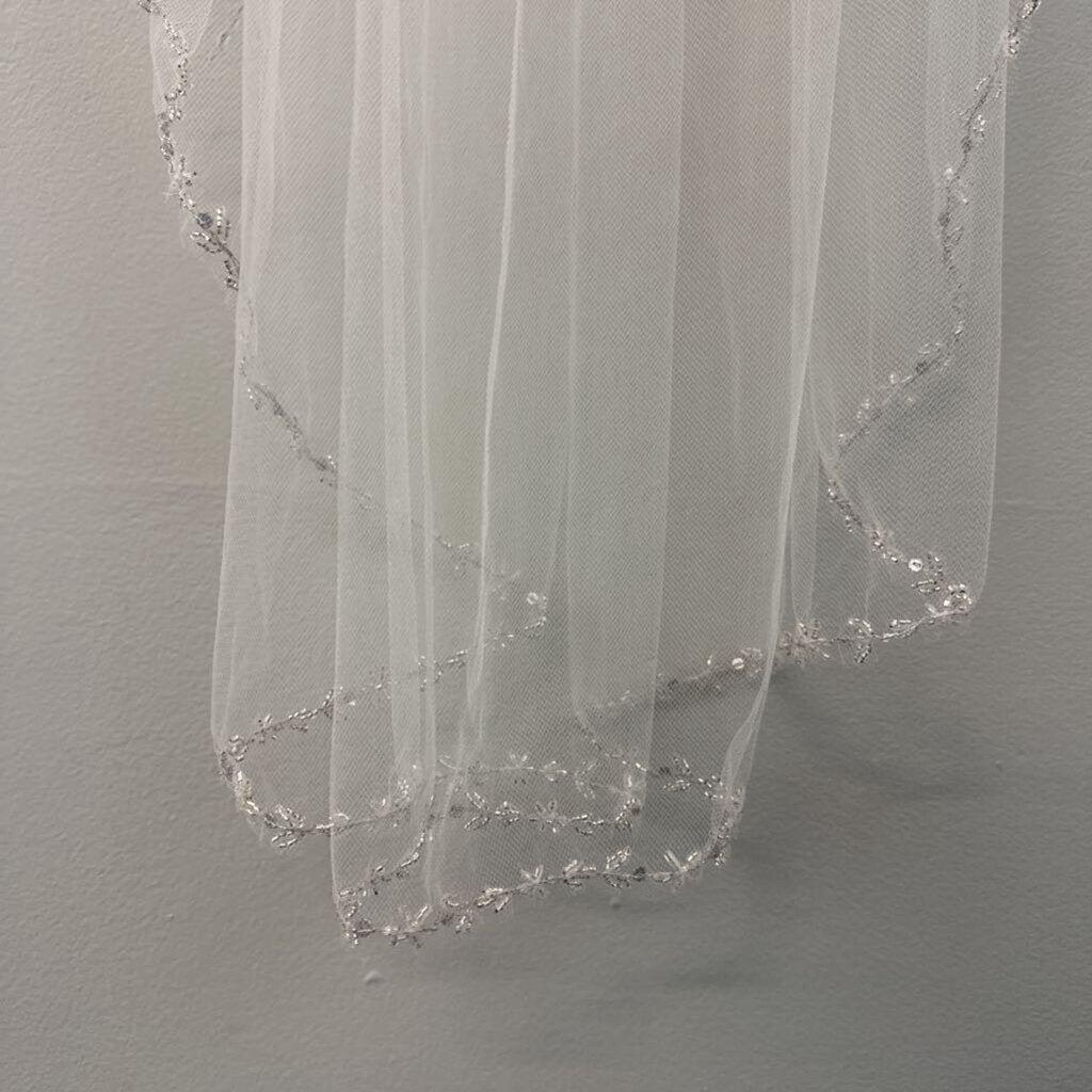 Silver Star Beaded Veil