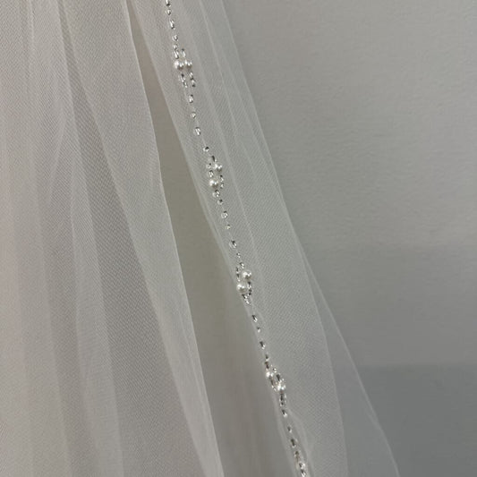 Double Pearl Beaded Edge
