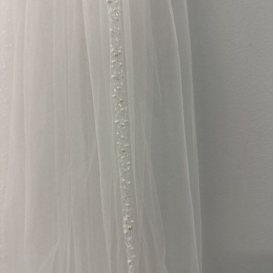 Cathedral Length Beaded Edge Veil