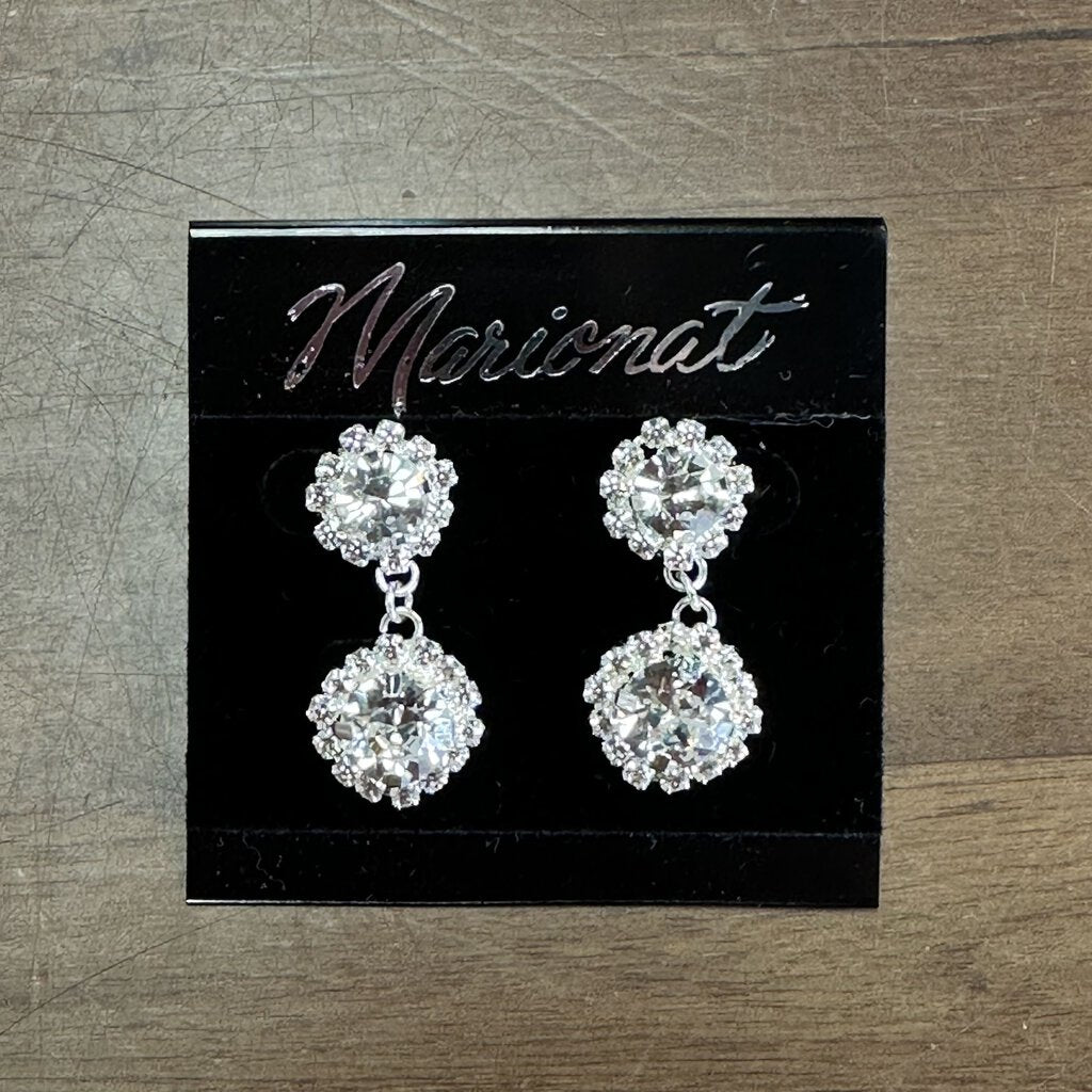 Marionat Rhinestone Chunky Earrings