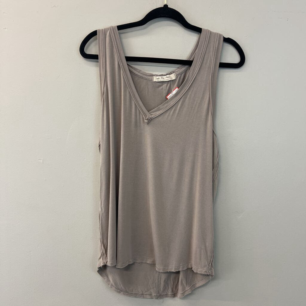 We The Free Grey V Neck Tank Large