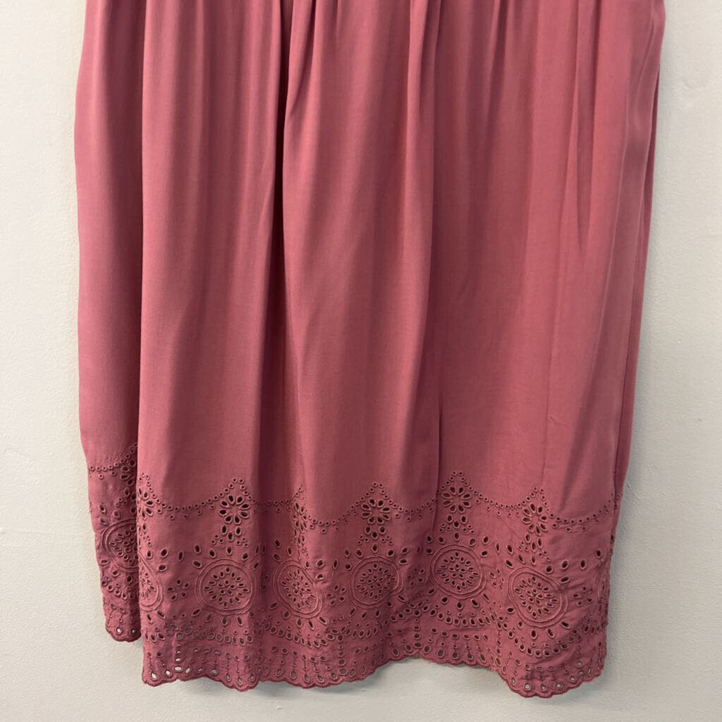 Knox Rose Mauve Embroidered Detail Dress Medium