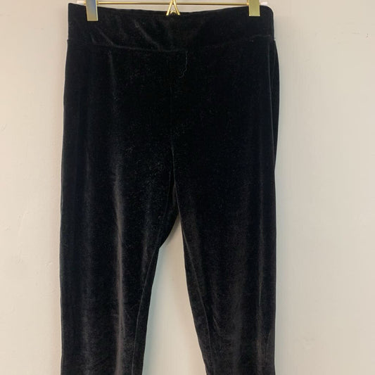 Loft Black Velvet Skinny Pants Small