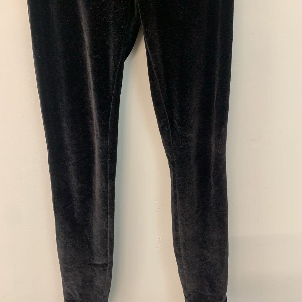 Loft Black Velvet Skinny Pants Small