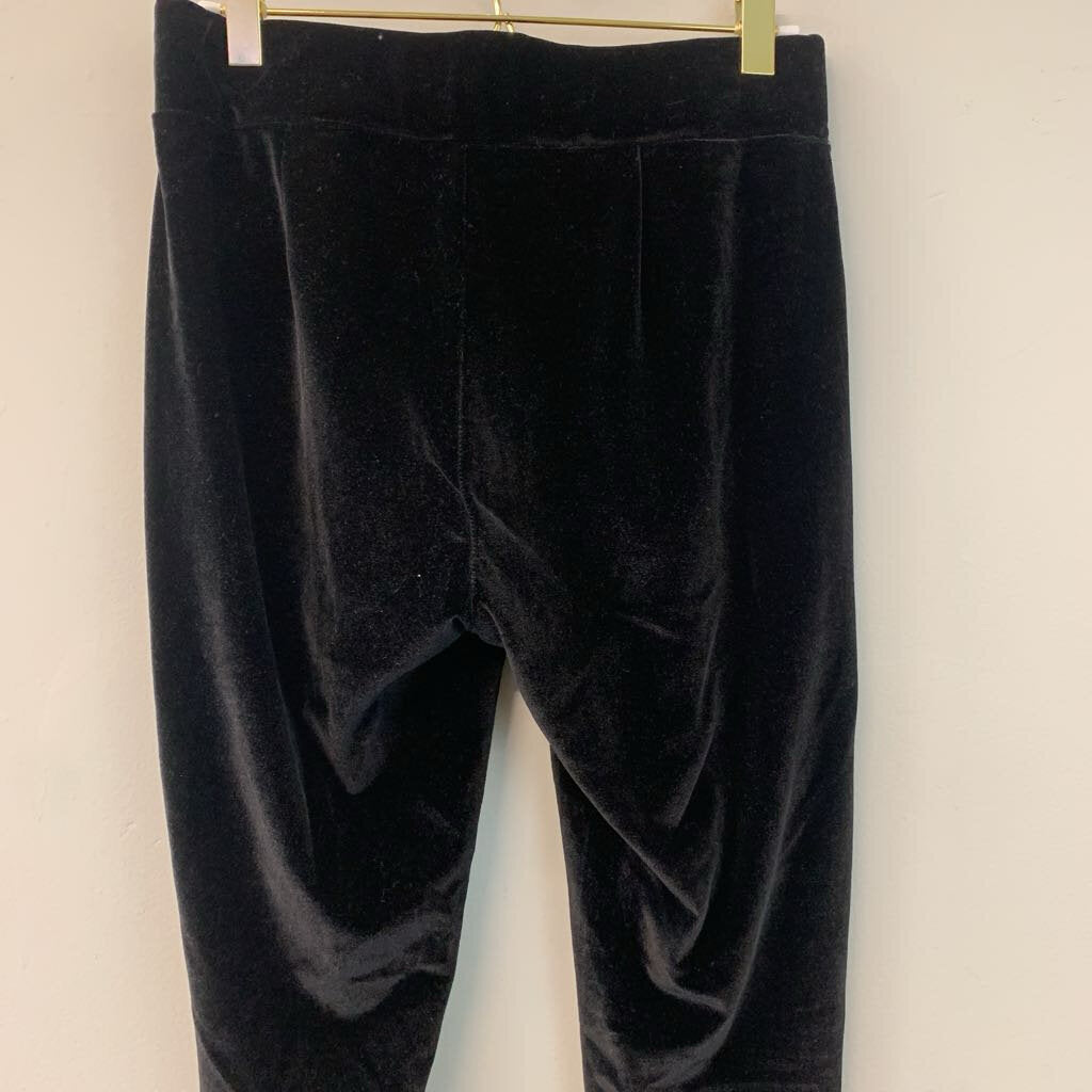 Loft Black Velvet Skinny Pants Small