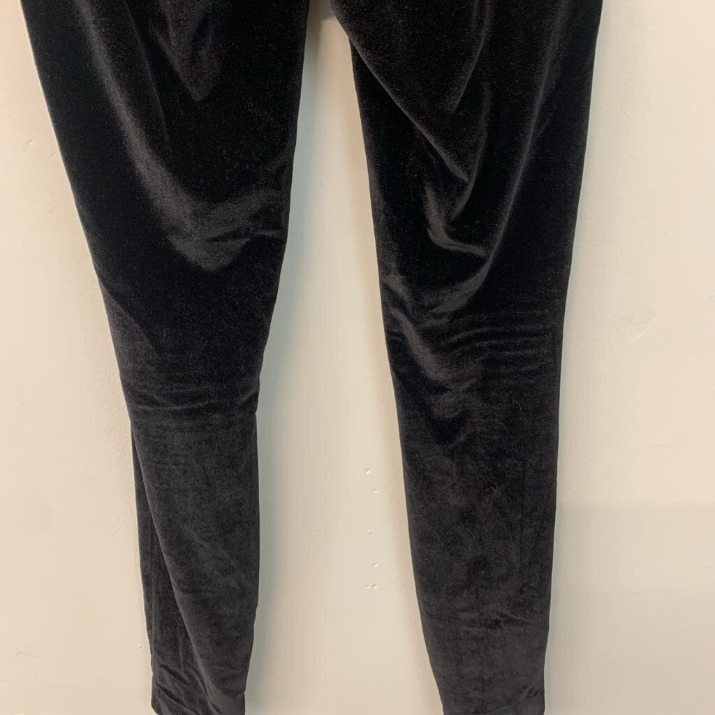 Loft Black Velvet Skinny Pants Small