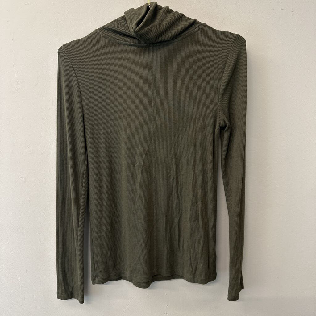 Loft Ribbed Turtleneck Shirt Extra Small