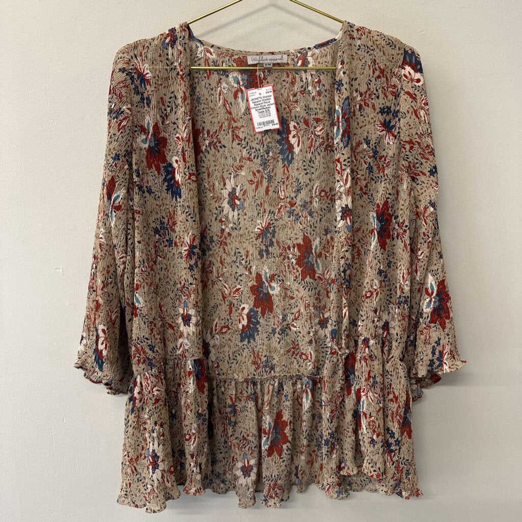 Wishlist Apparel Floral Kimono Style Jacket Small/Medium