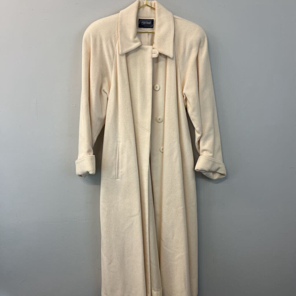 Vintage Portrait Long Wool Coat 12