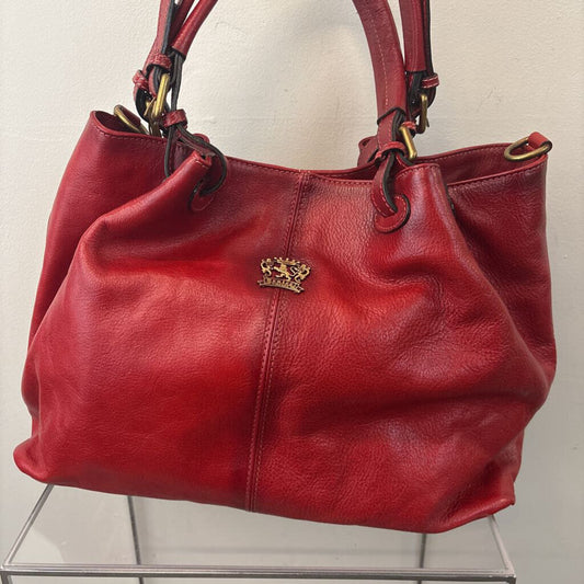 Pratesi Leather Shoulder Bag Red