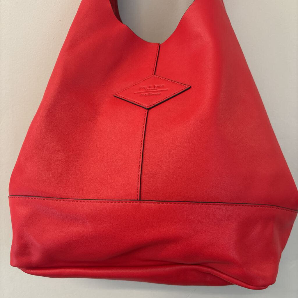 Rag and Bone Camden Shopper Red Leather