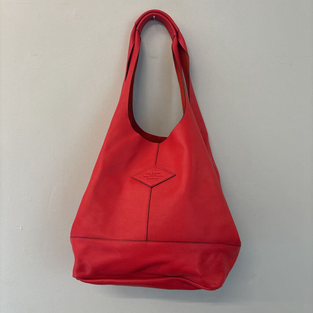 Rag and Bone Camden Shopper Red Leather