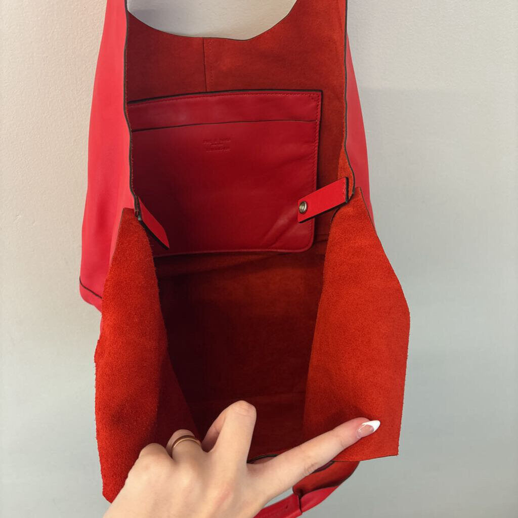 Rag and Bone Camden Shopper Red Leather