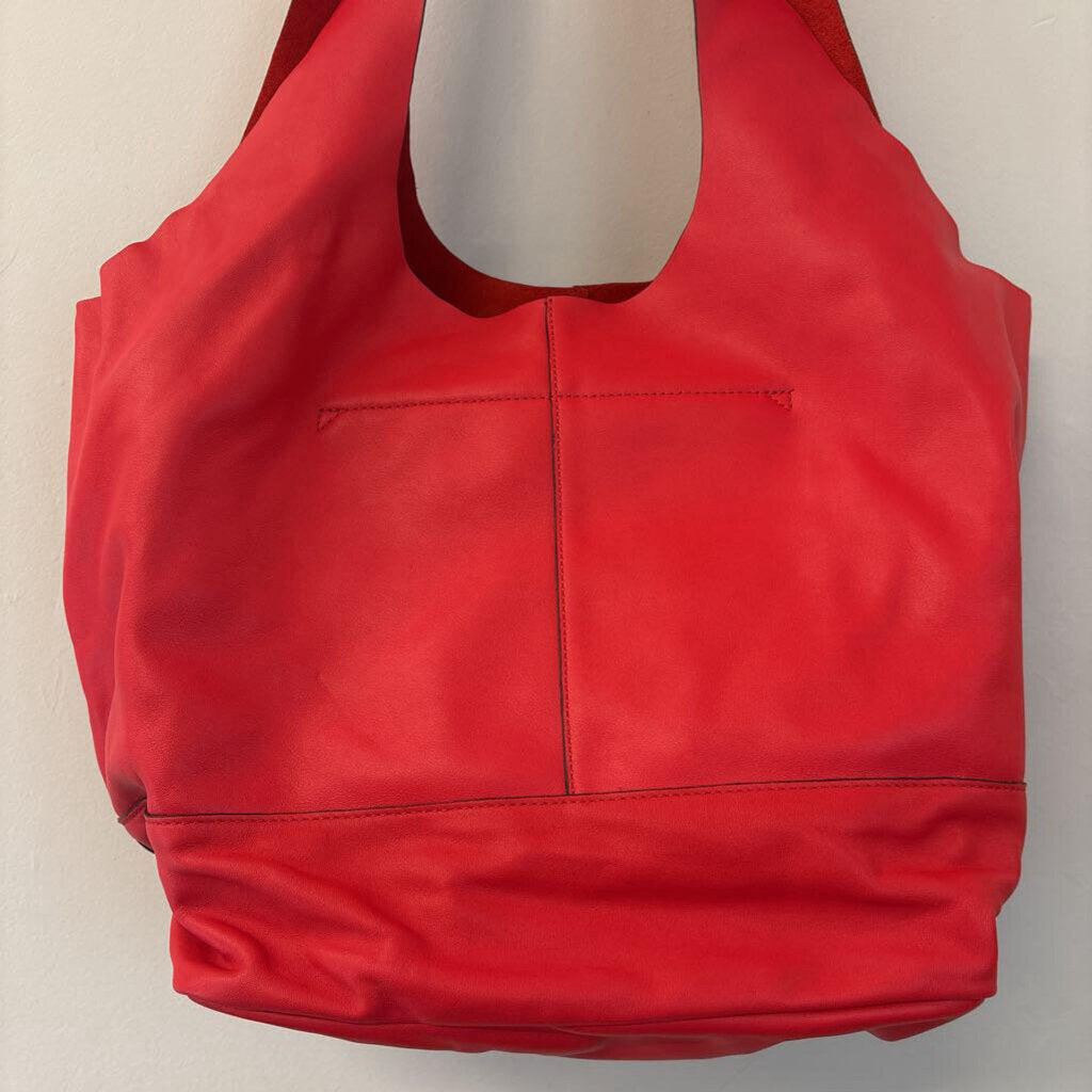 Rag and Bone Camden Shopper Red Leather