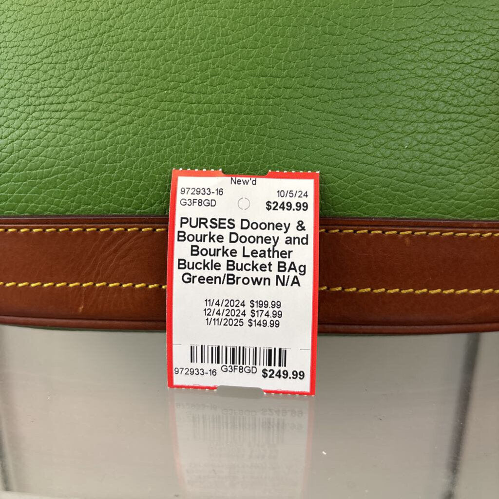 Dooney and Bourke Leather Buckle Bucket BAg