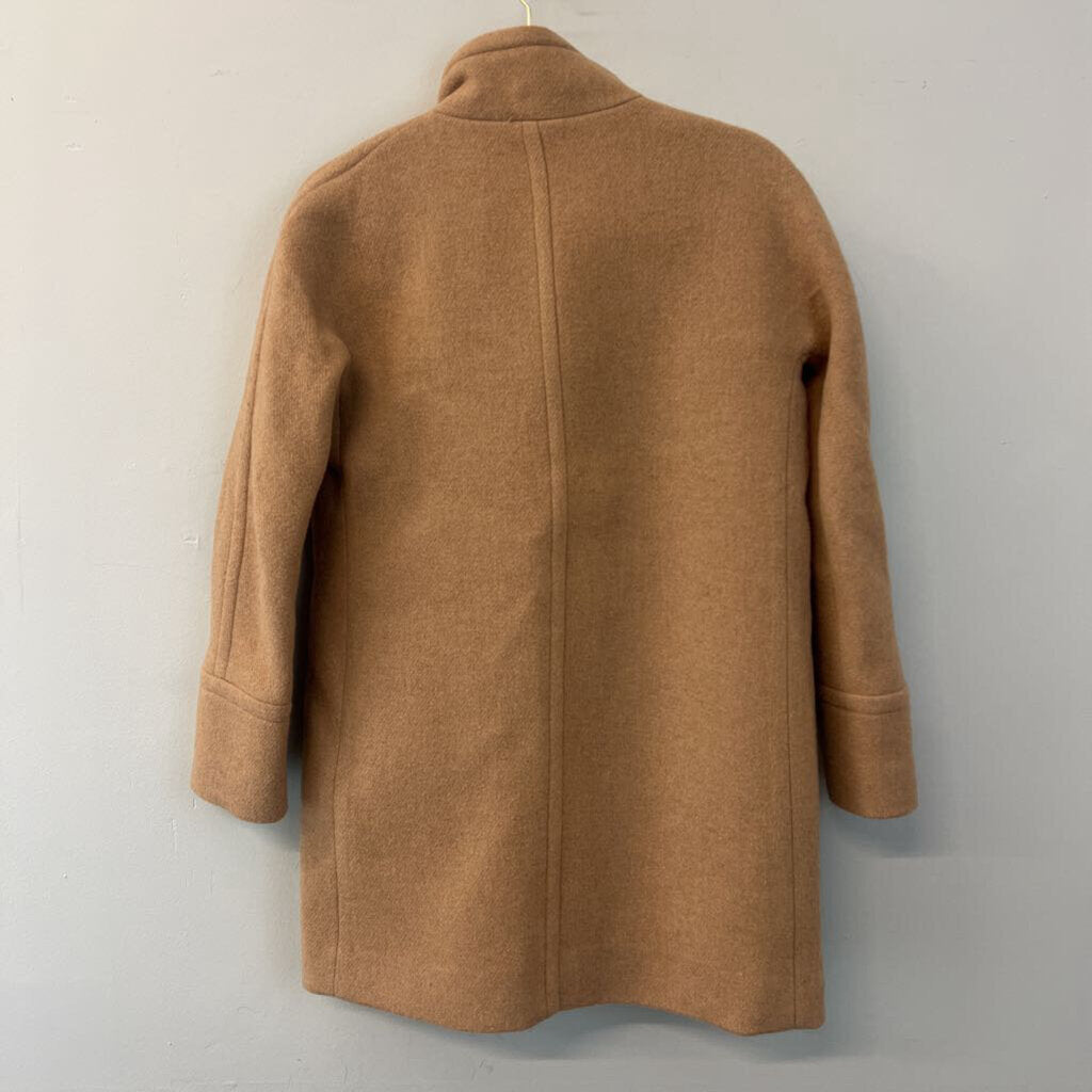 J Crew Tan Long Zip Up Jacket 2P