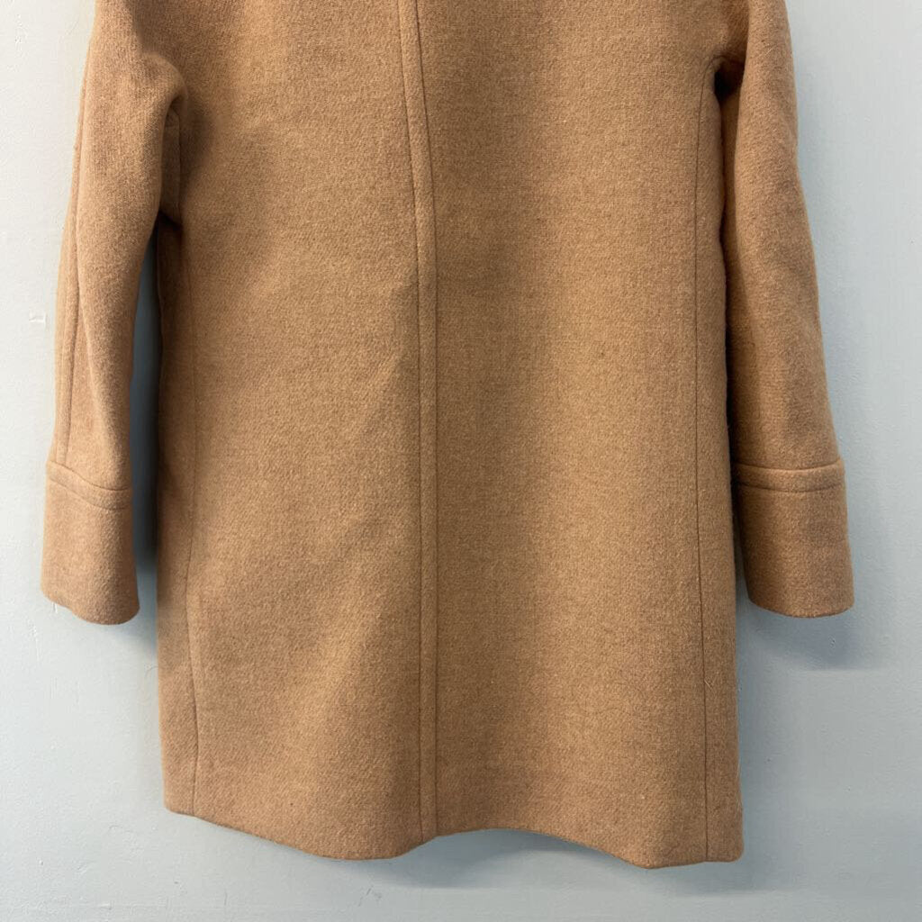 J Crew Tan Long Zip Up Jacket 2P