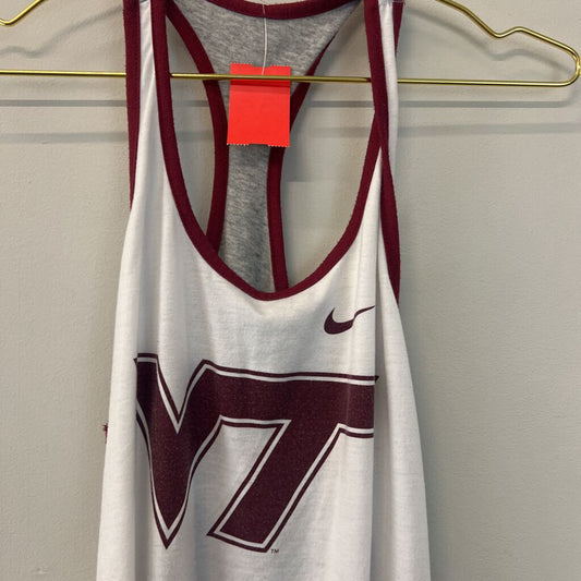 Nike Grey/ White/ Burgundy VT Tank Medium