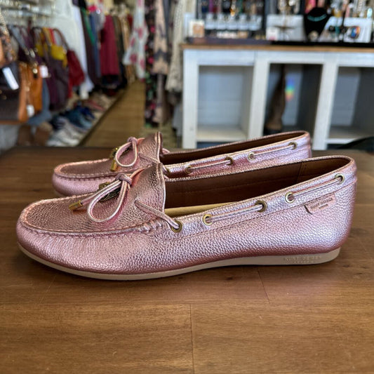 Kurt Geiger Metallic Pink Moccasins 40.5