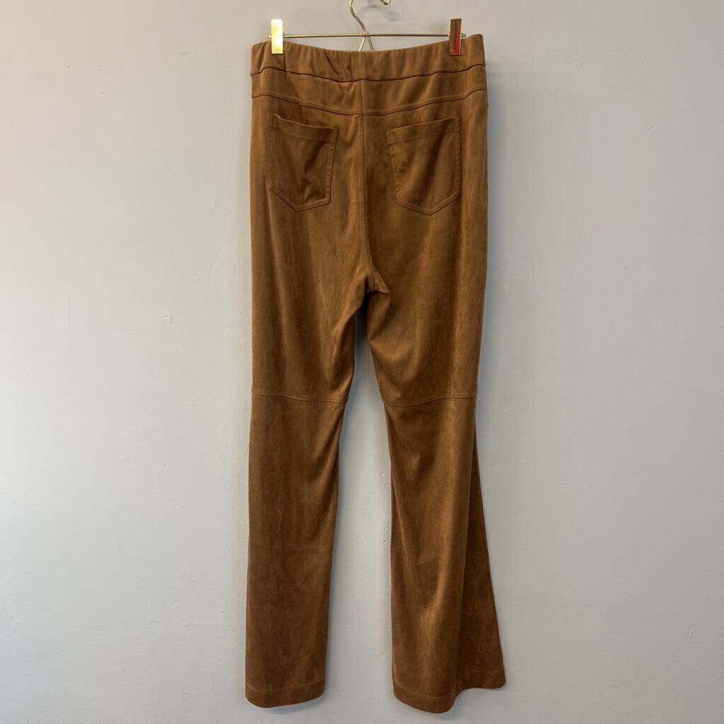 Soft Surroundings Brown Suede Flare Pants Medium